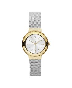 Женские часы с серебристым металлическим ремешком, 26 мм Adrienne Vittadini