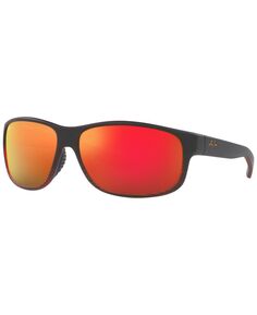 Поляризованные солнцезащитные очки унисекс, Kaiwi Channel 62 Maui Jim, красный