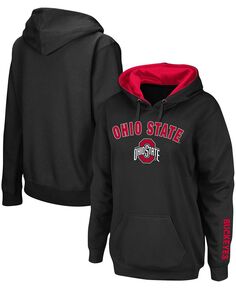 Женский черный пуловер с капюшоном Ohio State Buckeyes Arch Logo 1 Stadium Athletic, черный