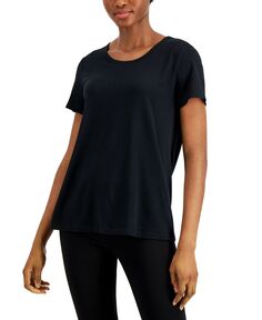 Женская футболка Active с сеткой на спине ID Ideology, черный
