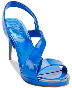 Женские классические босоножки без шнуровки Diva с открытой пяткой DKNY, синий