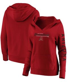 Красный пуловер больших размеров Arizona Diamondbacks Core High Class Crossover с капюшоном Fanatics, красный