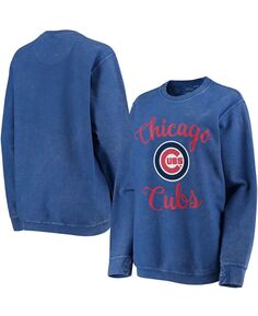 Женский удобный вельветовый пуловер с надписью Royal Chicago Cubs Script G-III 4Her by Carl Banks