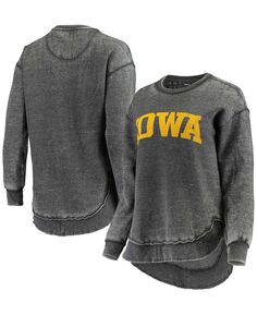 Черный женский свитшот-пуловер в винтажном стиле Iowa Hawkeyes Pressbox, черный