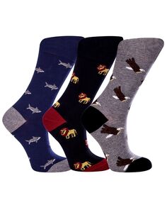 Женские носки из хлопка Animal Kingdom, новинка, круглые носки с бесшовным мыском, упаковка из 3 шт. Love Sock Company