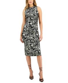 Женское приталенное платье миди с принтом «зебра» I.N.C. International Concepts