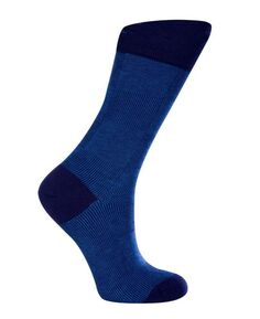 Женские хлопковые классические носки в клетку с бесшовным мыском, упаковка из 1 шт. Love Sock Company, синий