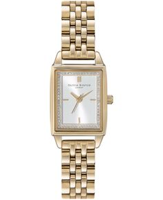 Женские кварцевые золотистые часы-браслет из нержавеющей стали 25,5 x 20,5 мм Olivia Burton, золотой