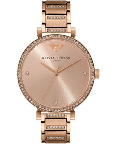 Женские часы с золотистым браслетом из нержавеющей стали и гвоздикой с Т-образной планкой, 32 мм Olivia Burton