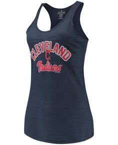 Женская темно-синяя майка Cleveland Indians Multicount Racerback Soft As A Grape, темно-синий