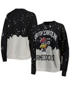 Женский черный свитшот с выцветшим пуловером South Carolina Gamecocks Twice As Nice Gameday Couture, черный