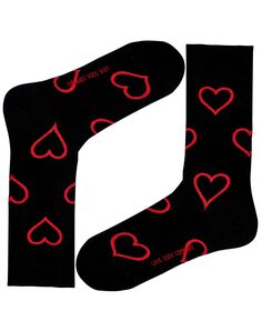 Женские носки для экипажа из органического хлопка Big Heart Love Sock Company, черный