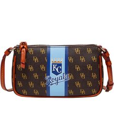Женская коричневая сумка через плечо Lexi Kansas City Royals Stadium Signature Dooney &amp; Bourke, коричневый