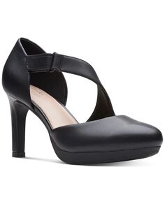 Женские асимметричные комфортные туфли Abyr Glow Clarks, черный