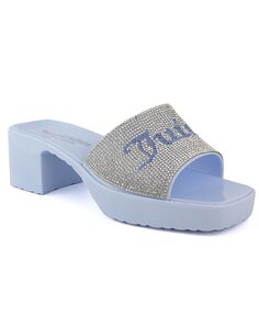 Женские блестящие классические сандалии без шнуровки Harmona Juicy Couture, синий