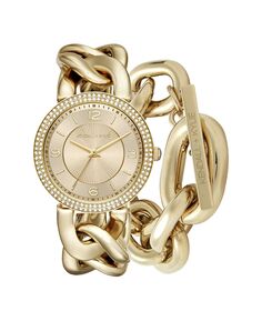 Женские часы iTouch с золотистым металлическим браслетом на массивной цепочке Kendall + Kylie, золотой