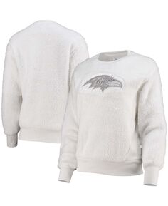 Белый женский пуловер-толстовка Baltimore Ravens Milestone Tracker Touch, белый