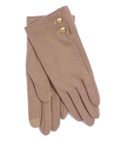 Женские перчатки Touch из смеси кашемира с двумя пуговицами Lauren Ralph Lauren