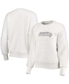 Белый женский свитшот-пуловер Seattle Seahawks Milestone Tracker Touch, белый
