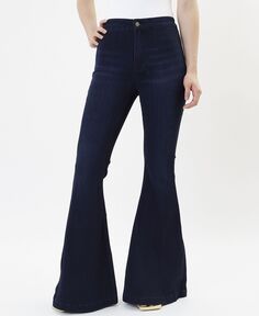 Женские расклешенные джинсы с двумя карманами и высокой посадкой Kancan