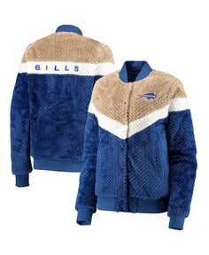 Женская куртка на кнопках Royal, кремового цвета Buffalo Bills Riot Squad Sherpa G-III 4Her by Carl Banks