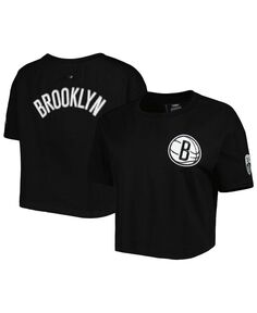 Женская черная футболка свободного кроя Brooklyn Nets Classics Pro Standard, черный