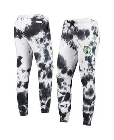 Женские бело-черные спортивные брюки Boston Celtics Melody с принтом тай-дай DKNY