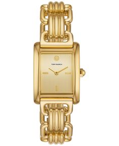 Женские часы The Eleanor золотистого цвета с браслетом из нержавеющей стали, 25 мм Tory Burch, золотой