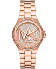 Женские часы Lennox с тремя стрелками, цвет розового золота, браслет из нержавеющей стали, 37 мм Michael Kors, золотой