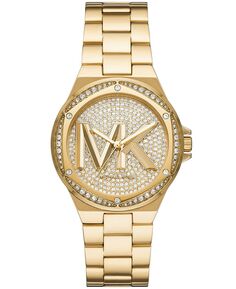 Женские часы Lennox с тремя стрелками, золотистый браслет из нержавеющей стали, 37 мм Michael Kors, золотой