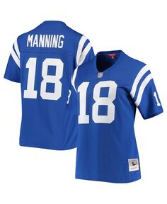Женская футболка Peyton Manning Royal Indianapolis Colts 1998 Legacy Replica Mitchell &amp; Ness