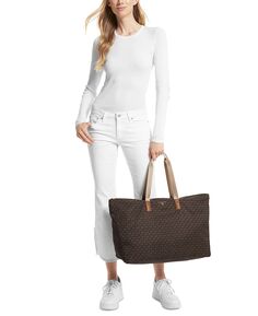 Большая компактная дорожная сумка с логотипом Jet Set Travel Michael Kors