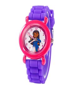 Часы Disney Junior Mira для девочек, фиолетовый силиконовый ремешок, 32 мм ewatchfactory