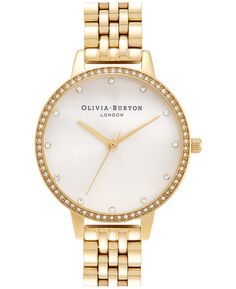 Женские классические золотистые часы-браслет 34 мм Olivia Burton, золотой