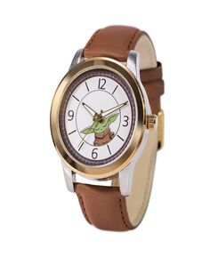 Женские часы Disney Star Wars Child, коричневый кожаный ремешок из сплава, 38 мм ewatchfactory, коричневый