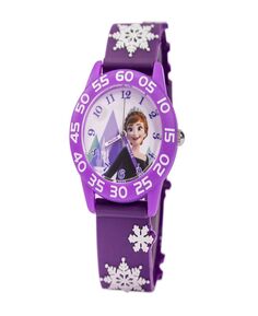 Часы Disney Frozen 2 для девочек с фиолетовым пластиковым ремешком, 32 мм ewatchfactory