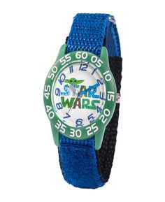 Часы Disney Star Wars Child для мальчиков, пластиковый синий нейлоновый ремешок, 32 мм ewatchfactory, синий