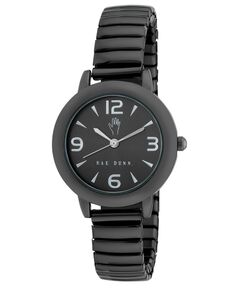 Женские кварцевые часы-браслет из черного сплава, 30 мм Rae Dunn, черный