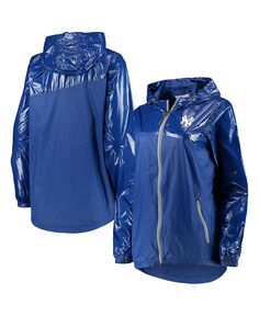 Женская куртка с капюшоном и молнией во всю длину Royal New York Yankees с двойным покрытием G-III 4Her by Carl Banks, темно-синий