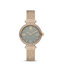 Женские часы Jesinta Collection из нержавеющей стали с браслетом цвета розового золота, 30 мм Cerruti 1881, золотой