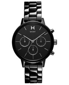 Женские керамические часы Nova с черным браслетом, 38 мм MVMT, черный