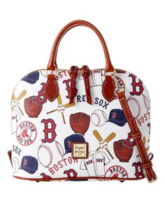 Женская белая сумка на молнии Boston Red Sox Game Day Dooney &amp; Bourke, белый