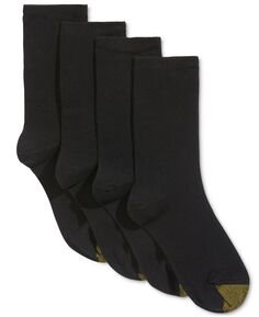 Женские повседневные трикотажные носки из четырех пар, созданные для Macys Gold Toe, черный