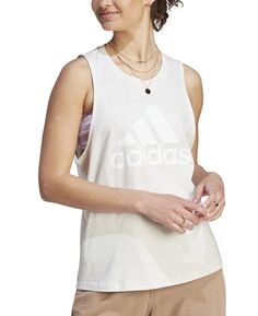 Женская хлопковая майка Essentials с большим логотипом adidas