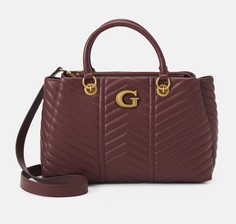 Сумка-тоут Guess Lovide Girlfriend Satchel, бордовый