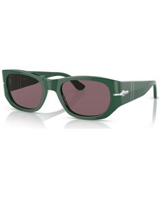 Поляризованные солнцезащитные очки унисекс, PO3307S52-P Persol, зеленый