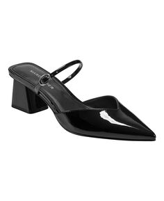 Женские туфли-лодочки Lakey с острым носком на блочном каблуке Marc Fisher, черный
