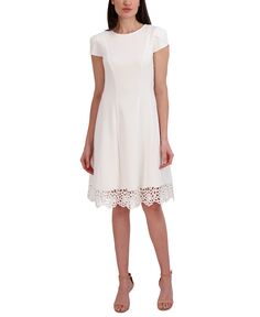 Женское расклешенное платье без рукавов с круглым вырезом Donna Ricco