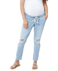 Женские джинсы-бойфренды на завязках для беременных Ingrid + Isabel