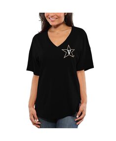 Черная женская футболка оверсайз Vanderbilt Commodores Spirit Jersey, черный